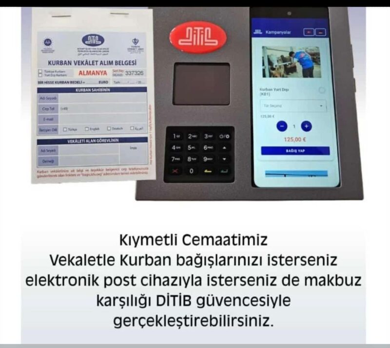 DITIB - Digital Spenden - Elektronisch - Kartenspende
