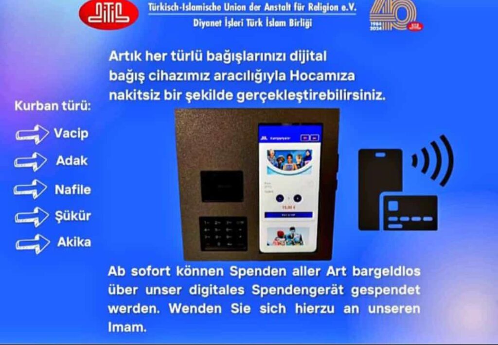 DITIB - Digital Spenden - Elektronisch - Kartenspende