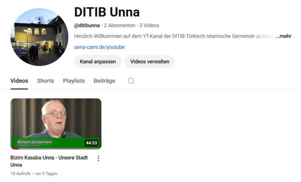 DITIB Unna Youtube