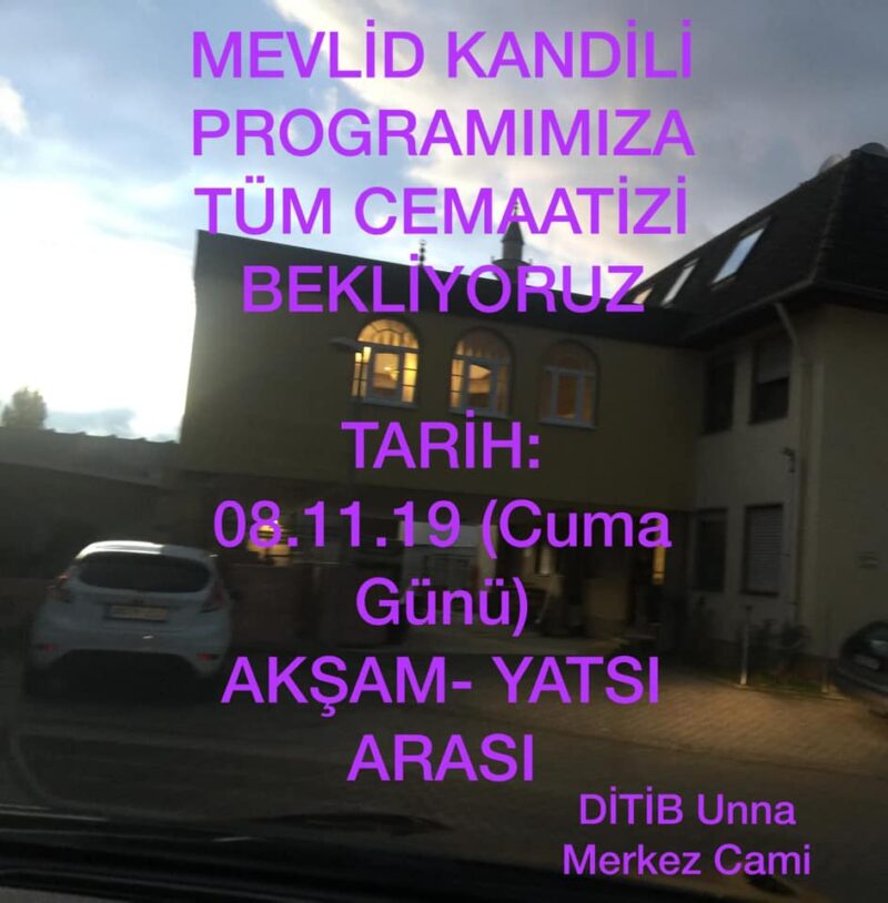 Mevlüd Kandili 2019 - Unna