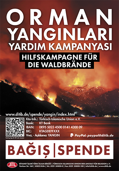 Orman Yangınları Yardım Kampanyası - Hilfskampagne für die Waldbrände - 2021