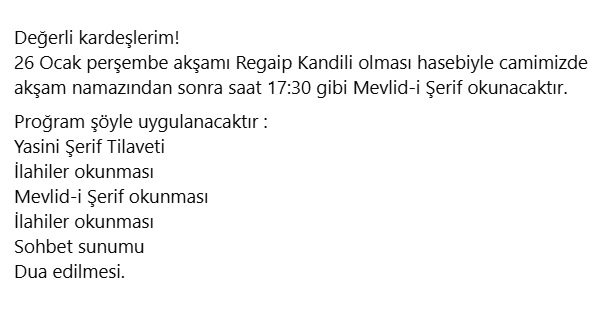 Regaip Kandili 2023
