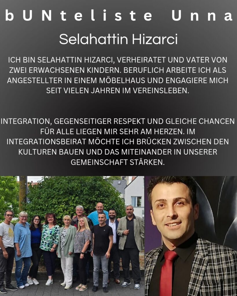 Selahattin Hızarcı - bUNteliste Unna - Integrationsrat Unna - 2025