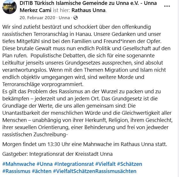 Terroranschlag Hanau - 2020