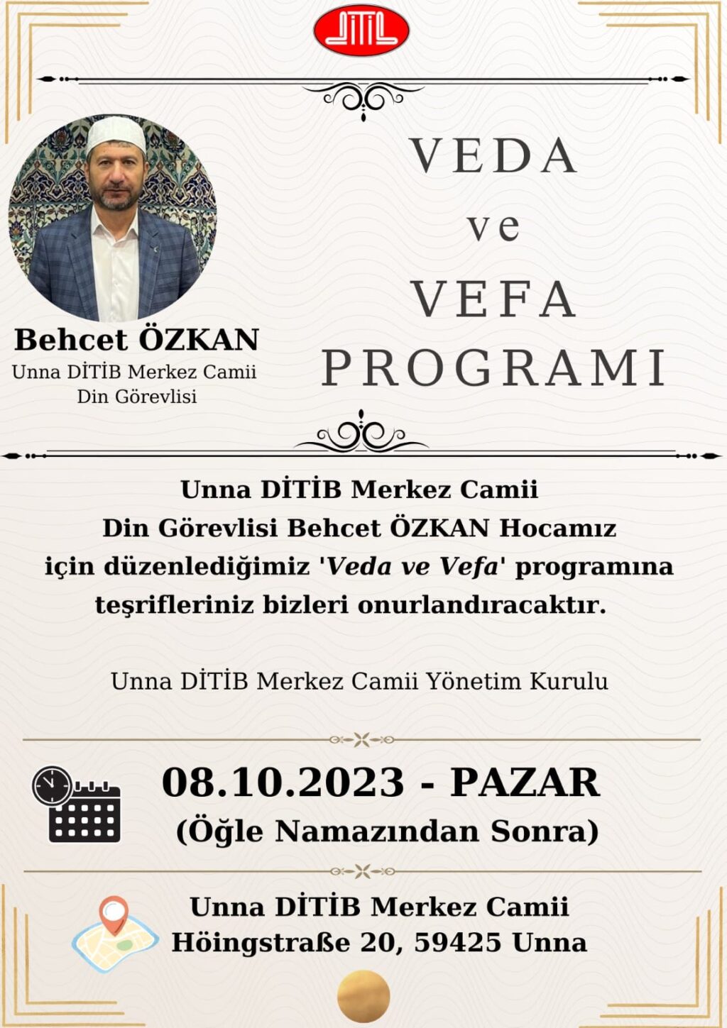 Behçet Özkan - Veda ve Vefa Programı