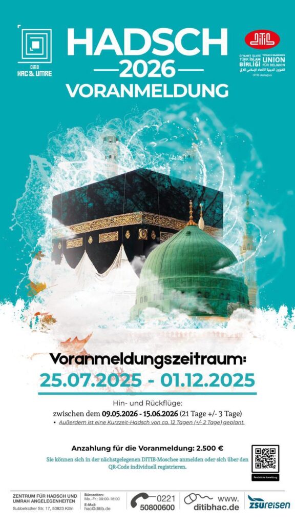Hadsch 2026 Voranmeldung - DITIB - Diyanet