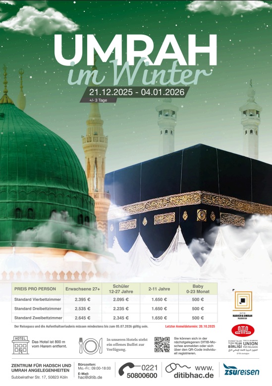 Aralik Ümresi 2025/2026Umrah im Winter 2025/2026
