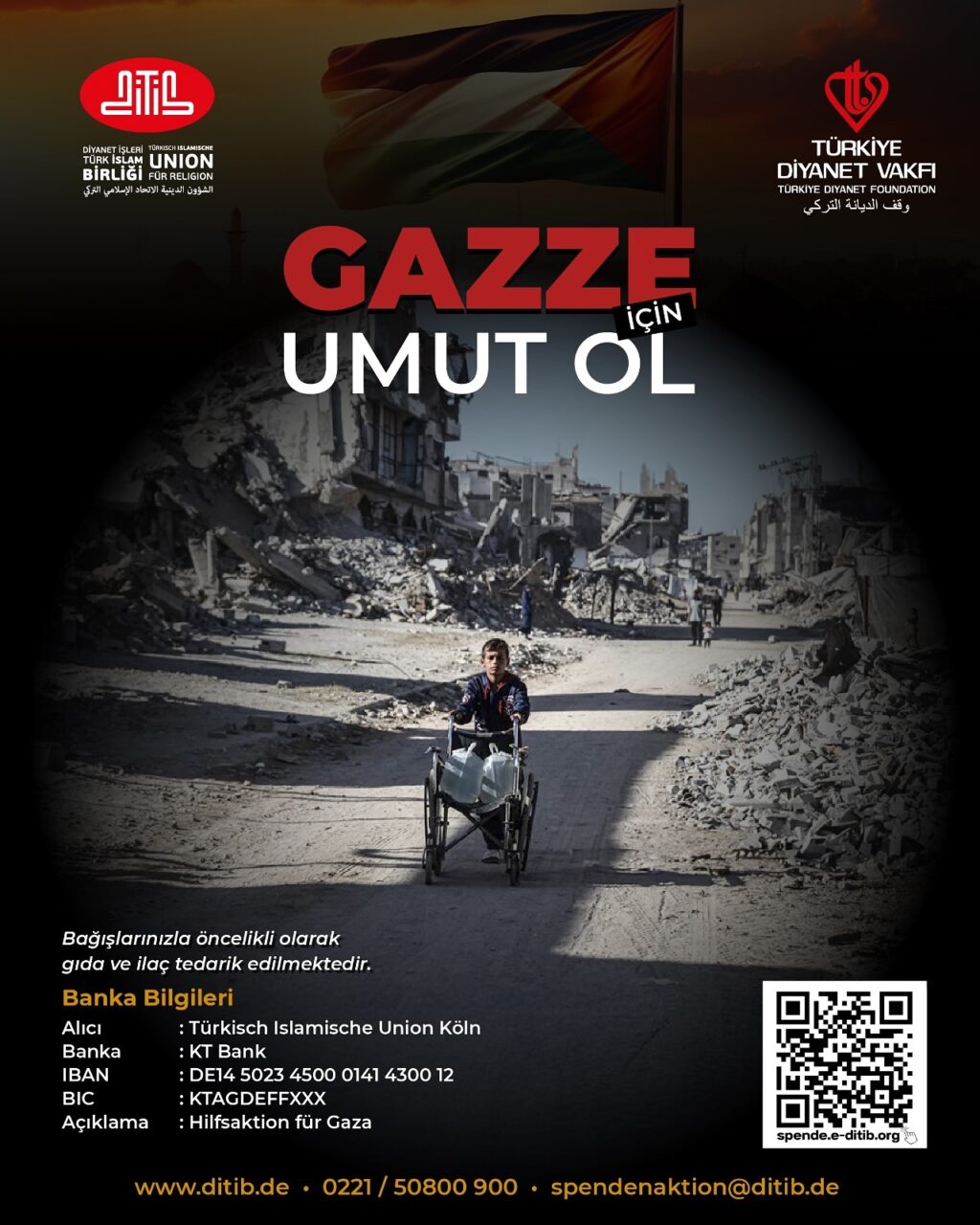 Gazze İçin Umut Ol - DITIB Yardım Kampanyası 2025