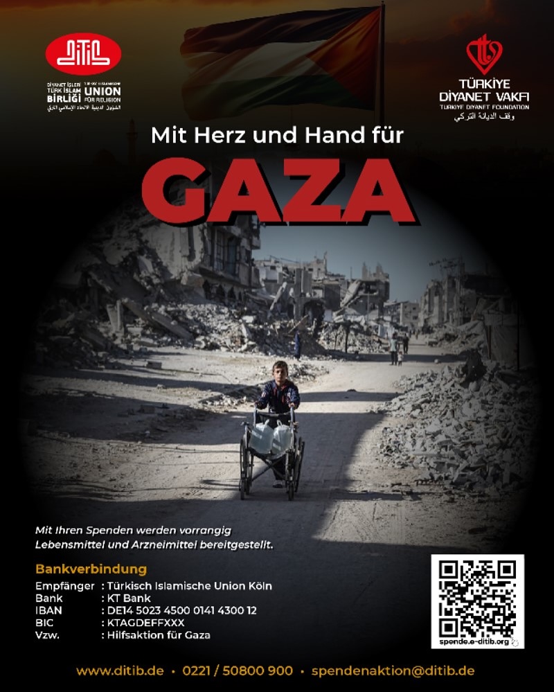 Mit Herz und Hand für Gaza - DITIB Spendenaktion 2025