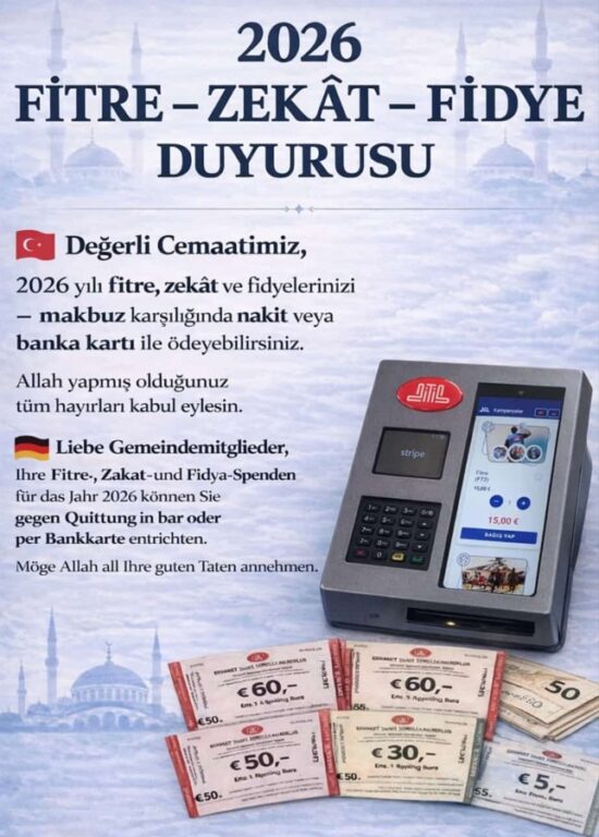 Zekat - Fitre - Fidye 2026