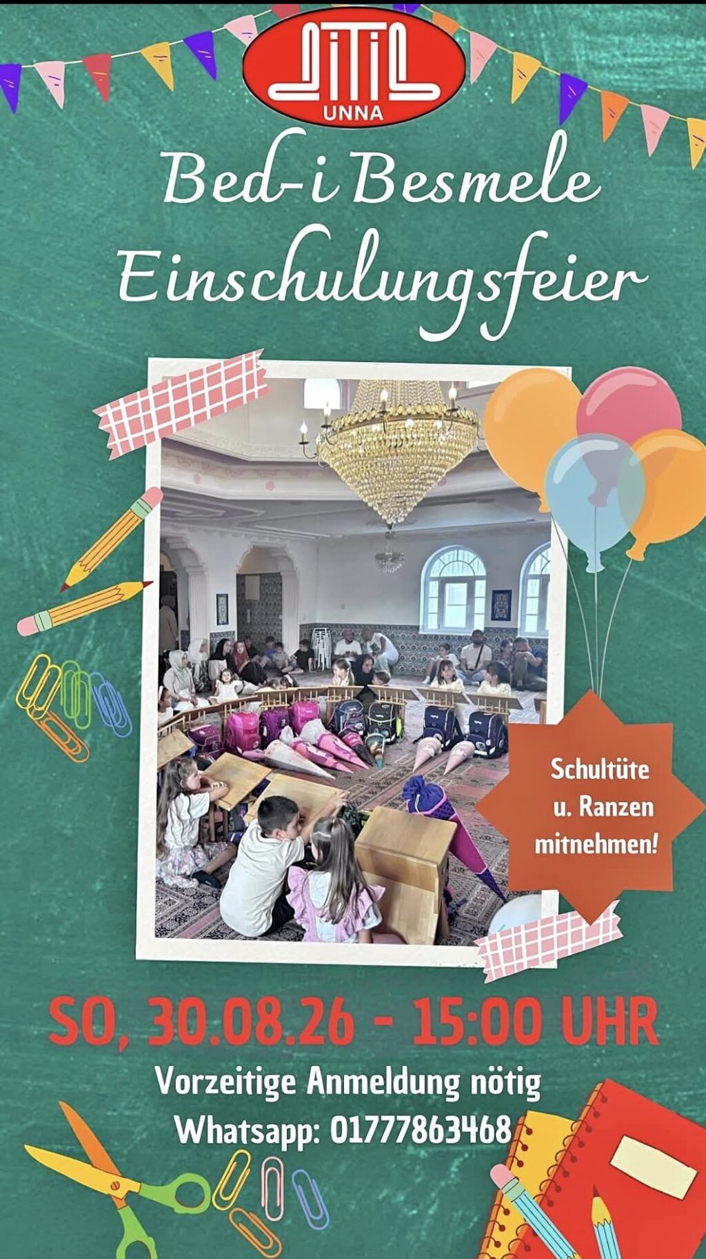 Bed-i Besmele 2026 - Einschulungsgebet 2026