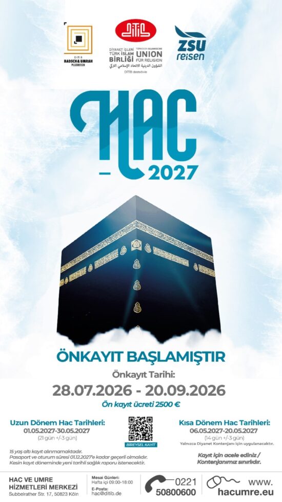 DİTİB HAC Ön kayıt - DITIB Hadsch Voranmeldung - 2027