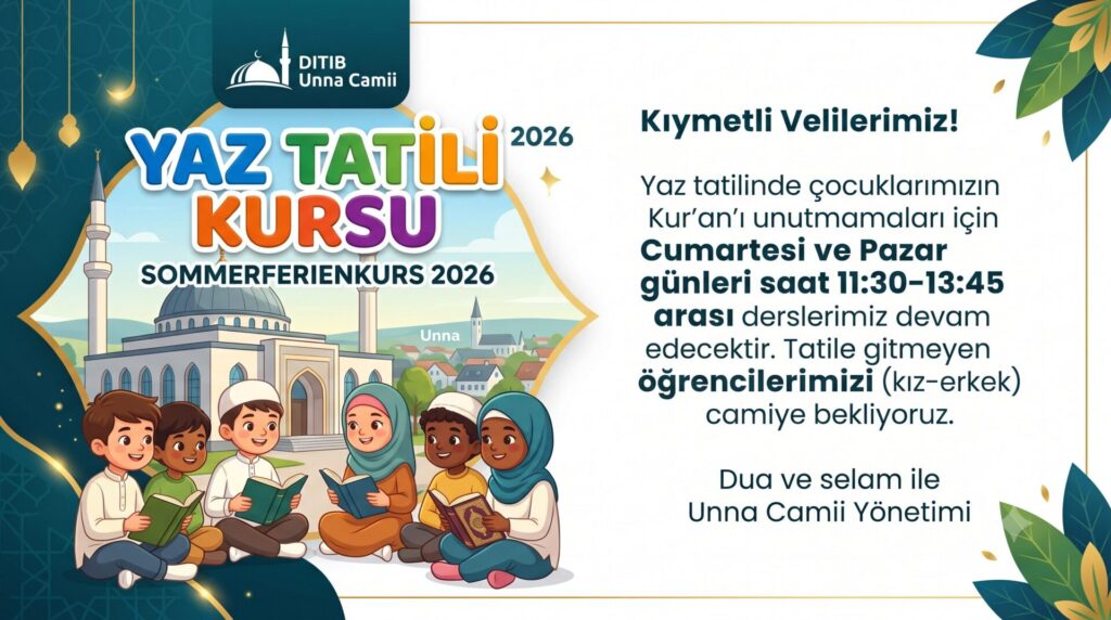 Yaz Tatili Kursu - Sommerferienkurs - 2026