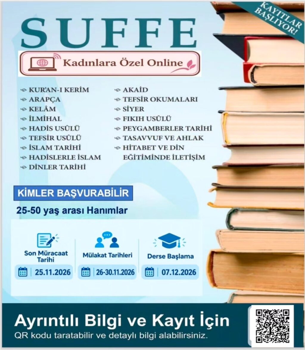 Kadınlara Özel Online Suffe İslamî İlimler Programı